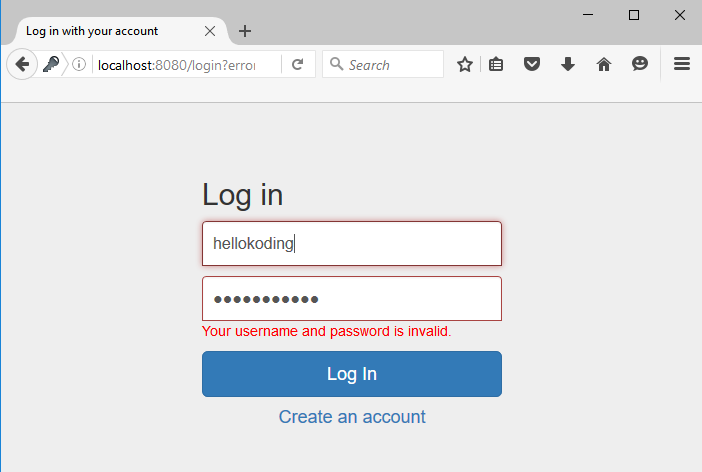 Spring Security login form. Default Spring Security login form. Login register html Tutorial.