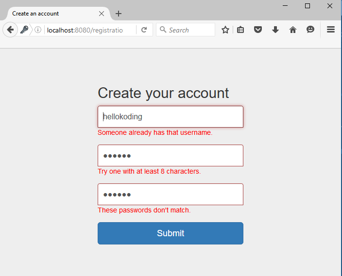 Registration, Login, and Logout Example 
