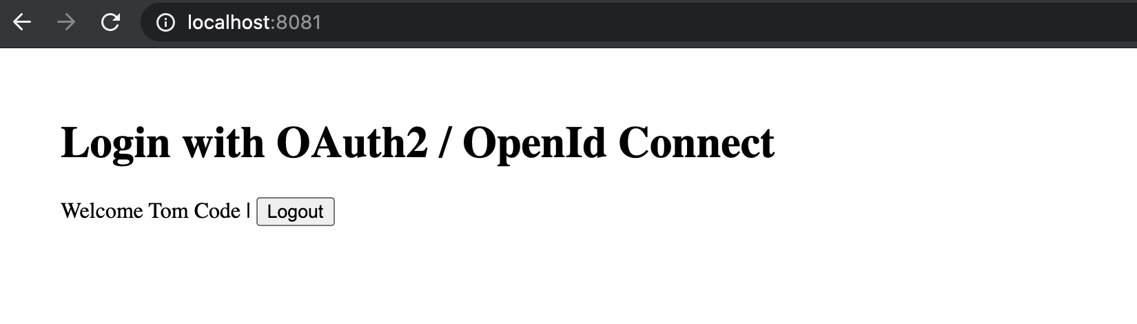OAuth2 and OpenId Connect Login